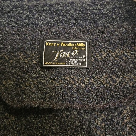 Kerry Woollen Mills Hooded Cape Irish Cashmere Merino Wool - Picture 9 of 13